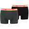 2er Pack HEAD Basic Boxershorts Herren grey/red S