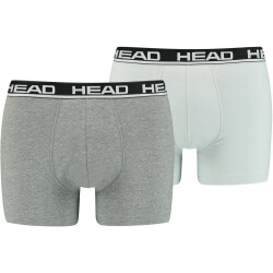 2er Pack HEAD Basic Boxershorts Herren grey combo S