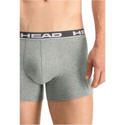 2er Pack HEAD Basic Boxershorts Herren grey combo S