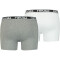 2er Pack HEAD Basic Boxershorts Herren grey combo S
