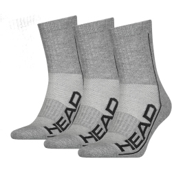 3er Pack HEAD Performance Short Crew Socken grey 35-38
