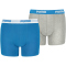2er Pack PUMA Basic Boxershorts Jungen blue/grey 134-140