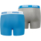 2er Pack PUMA Basic Boxershorts Jungen blue/grey 146-152