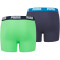 2er Pack PUMA Basic Boxershorts Jungen green/blue 122-128