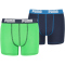 2er Pack PUMA Basic Boxershorts Jungen green/blue 170-176