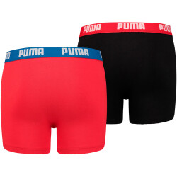 2er Pack PUMA Basic Boxershorts Jungen red/black 122-128