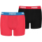 2er Pack PUMA Basic Boxershorts Jungen red/black 146-152