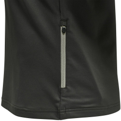 newline 1/4-Zip Running Trainings-Top Damen asphalt XS
