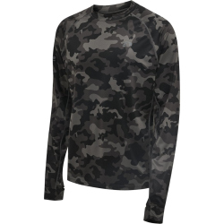 newline Running Langarmshirt Herren pirate black aop S