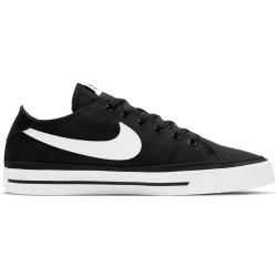 NIKE Court Legacy Canvas Sneaker Herren black/white 44