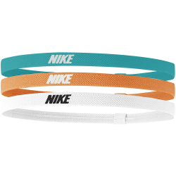 3er Pack NIKE elastische Haarb&auml;nder mit Silikonstreifen