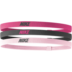 3er Pack NIKE elastische Haarb&auml;nder mit Silikonstreifen