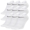 9er Pack NIKE Everyday Lightweight No Show Sneakersocken white/black 34-38