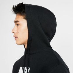 NIKE Sportswear Club Fleece Hoodie Herren 010 - black/black/white XXL