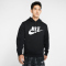 NIKE Sportswear Club Fleece Hoodie Herren 010 - black/black/white S