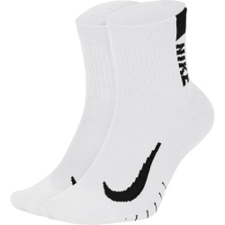 2er Pack NIKE Multiplier Ankle Laufsocken white/black 34-38