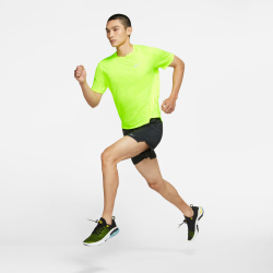 NIKE Dri-FIT Miler Laufshirt volt/reflective silv XL