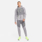 NIKE Therma-FIT Full-Zip Trainings-Hoodie Herren smoke grey/htr/smoke grey/volt XL