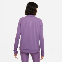 NIKE Dri-FIT Swoosh Run 1/2-Zip Running Midlayer Damen amethyst smoke/white L