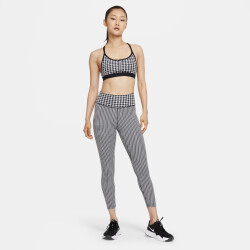 NIKE Dri-FIT Indy Icon Clash Light-Support Padded T-Back Sport-BH Damen black/black/chile red L