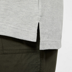 NIKE Sportswear Poloshirt Herren dk grey heather/white L