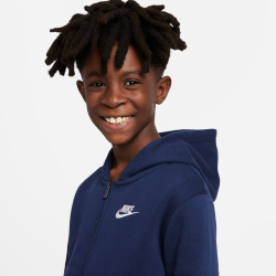 NIKE Sportswear Club Kapuzenjacke Jungen midnight navy/midnight navy/white XS (122-128 cm)