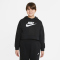 NIKE Sportswear Club French Terry Cropped Hoodie M&auml;dchen black/white XS (122-128 cm)