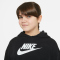 NIKE Sportswear Club French Terry Cropped Hoodie M&auml;dchen black/white XS (122-128 cm)