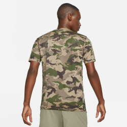 NIKE Dri-FIT Camo Trainingsshirt Herren khaki M