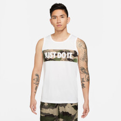 NIKE Dri-FIT Camouflage Graphic Tanktop Herren white M