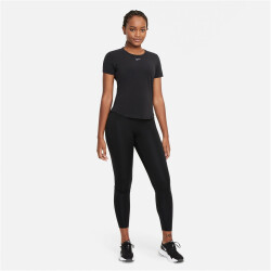 NIKE Dri-FIT One Luxe Standard Fit Trainingsshirt Damen black/reflective silv S