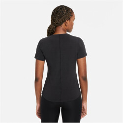 NIKE Dri-FIT One Luxe Standard Fit Trainingsshirt Damen black/reflective silv S