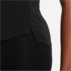NIKE Dri-FIT One Luxe Standard Fit Trainingsshirt Damen black/reflective silv S