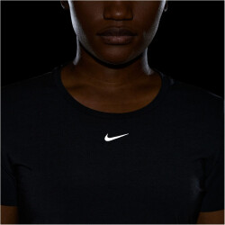NIKE Dri-FIT One Luxe Standard Fit Trainingsshirt Damen black/reflective silv S