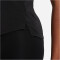 NIKE Dri-FIT One Luxe Standard Fit Trainingsshirt Damen black/reflective silv S