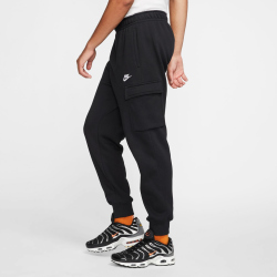 NIKE Sportswear Club Fleece Cargo Pants Herren black/black/white XS