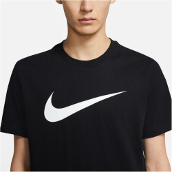 NIKE Sportswear Swoosh T-Shirt Herren black/white XXL