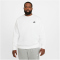 NIKE Sportswear Club Fleece Crew Sweatshirt Herren 100 - white/black XS