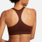 NIKE Dri-FIT Swoosh Icon Clash Medium-Support Non-Padded Graphic Sport-BH Damen bronze eclipse/archaeo pink XS