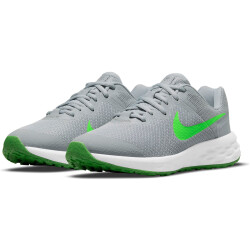 NIKE Revolution 6 Laufschuhe Kinder lt smoke grey/green...