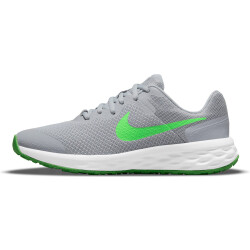 NIKE Revolution 6 Laufschuhe Kinder lt smoke grey/green...