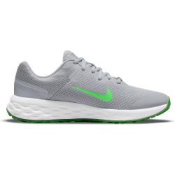 NIKE Revolution 6 Laufschuhe Kinder lt smoke grey/green...
