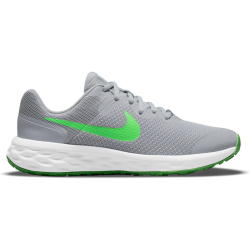 NIKE Revolution 6 Laufschuhe Kinder lt smoke grey/green...