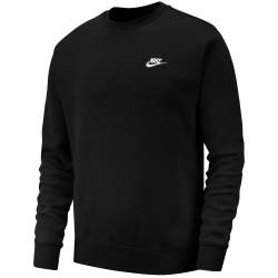 NIKE Sportswear Club Fleece Crew Sweatshirt Herren black/white M