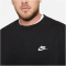 NIKE Sportswear Club Fleece Crew Sweatshirt Herren black/white M