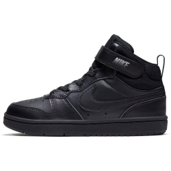 NIKE Court Borough Mid 2 Sneaker Kinder black/black-black...