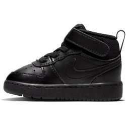 NIKE Court Borough Mid 2 Sneaker Kinder black/black-black 19.5