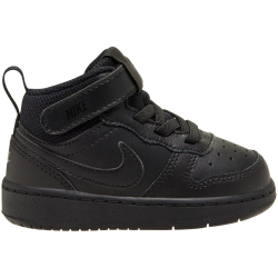 NIKE Court Borough Mid 2 Sneaker Kinder black/black-black 19.5