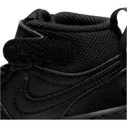 NIKE Court Borough Mid 2 Sneaker Kinder black/black-black 19.5