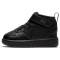 NIKE Court Borough Mid 2 Sneaker Kinder black/black-black 19.5